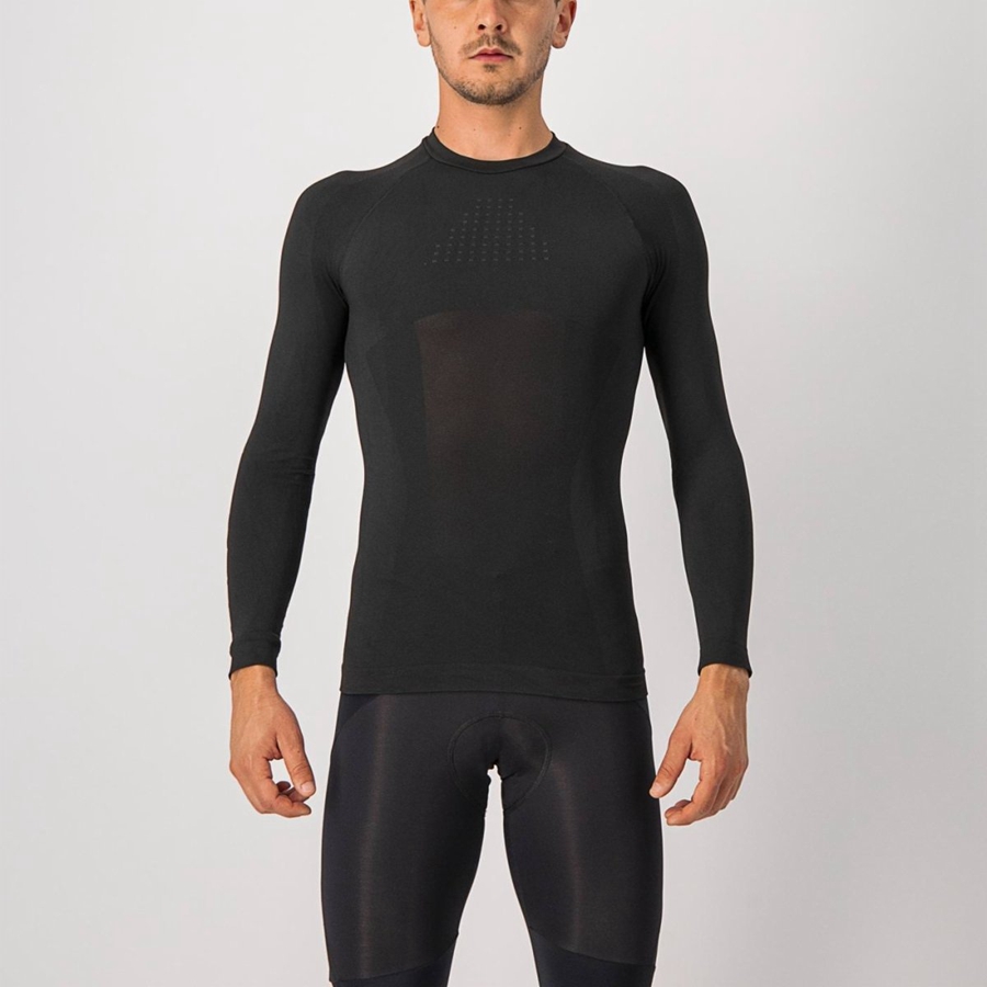 Castelli CORE SEAMLESS Baselag Herre Sort | JFBYONC-43