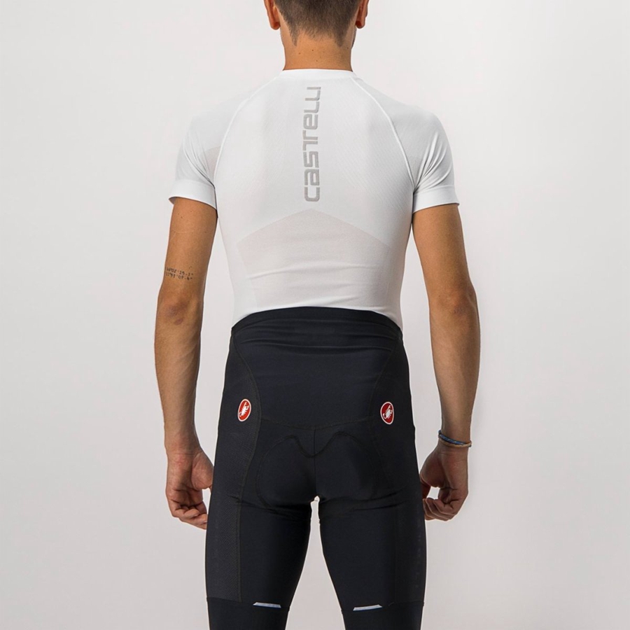 Castelli CORE SEAMLESS SS Baselag Herre Hvide | XRNAWSQ-34