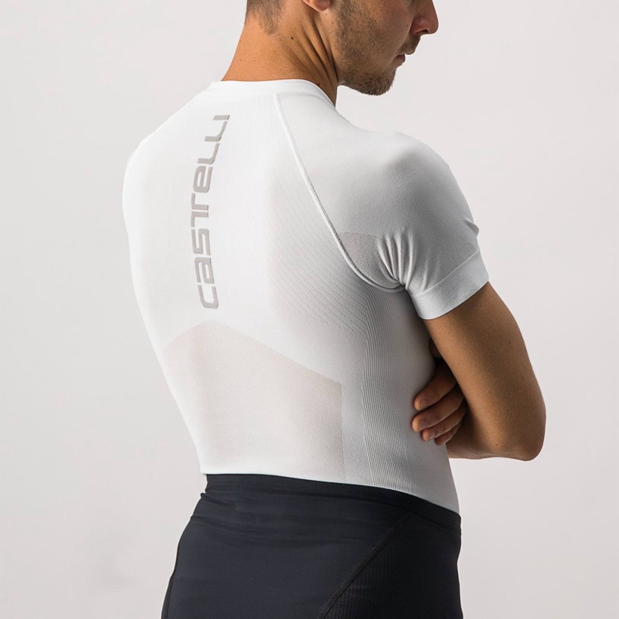 Castelli CORE SEAMLESS SS Baselag Herre Hvide | XRNAWSQ-34