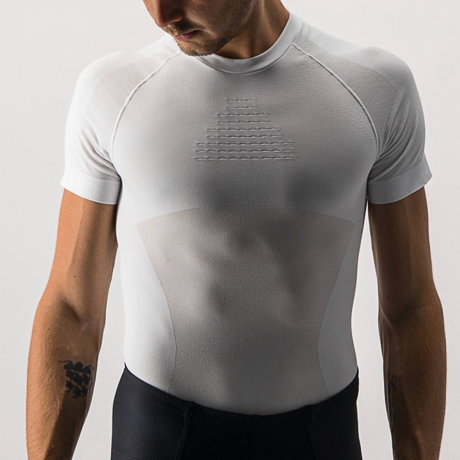 Castelli CORE SEAMLESS SS Baselag Herre Hvide | XRNAWSQ-34