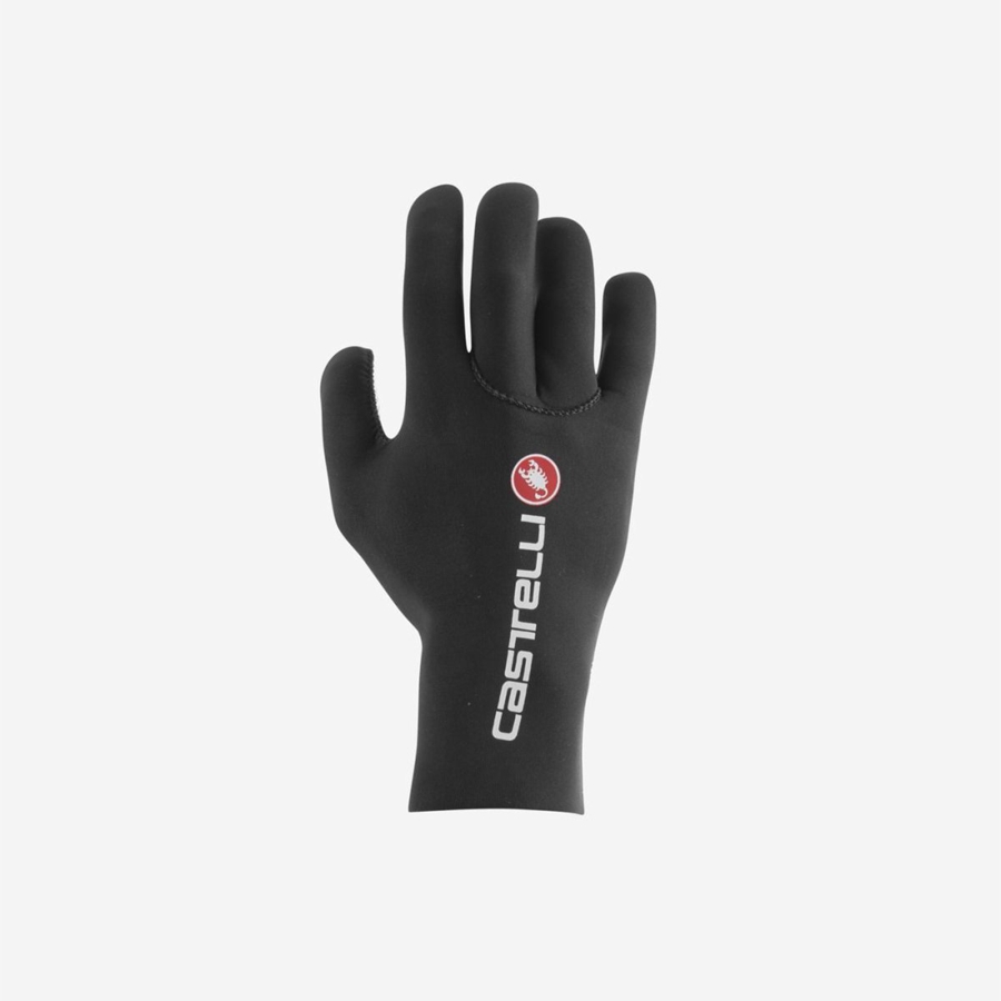 Castelli DILUVIO C Handsker Herre Sort | YBTSOJF-69