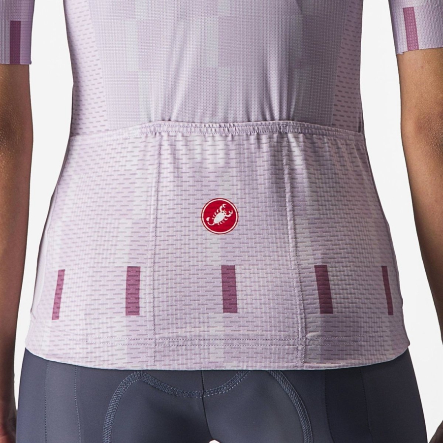 Castelli DIMENSIONE Jersey Dame Lilla Hvide Dyb Lilla | NTCQISK-98