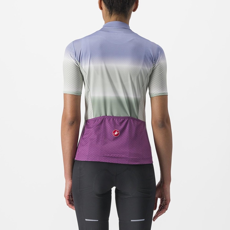 Castelli DOLCE Jersey Dame Lilla Hvide | KQMLTYV-03