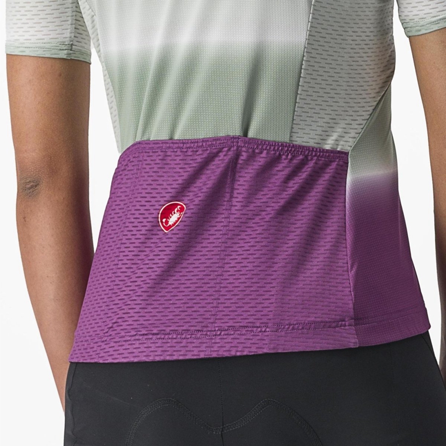 Castelli DOLCE Jersey Dame Lilla Hvide | KQMLTYV-03