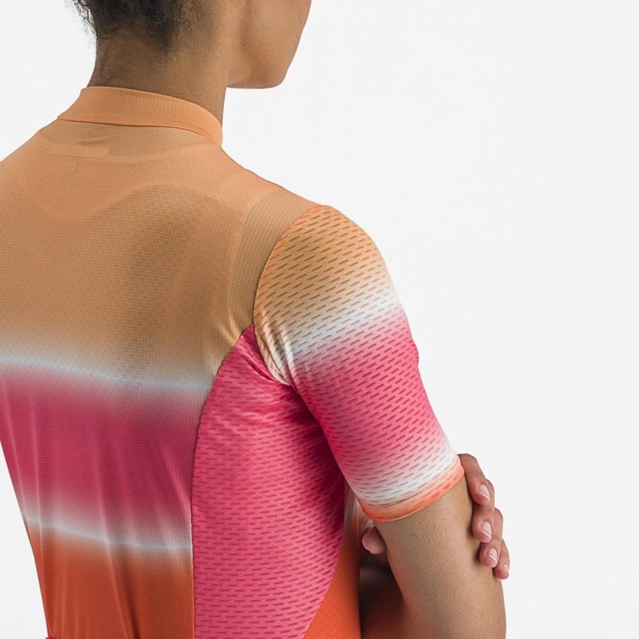 Castelli DOLCE Jersey Dame Orange | XHOCEJM-08