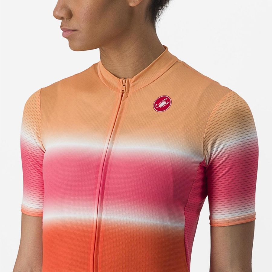 Castelli DOLCE Jersey Dame Orange | XHOCEJM-08