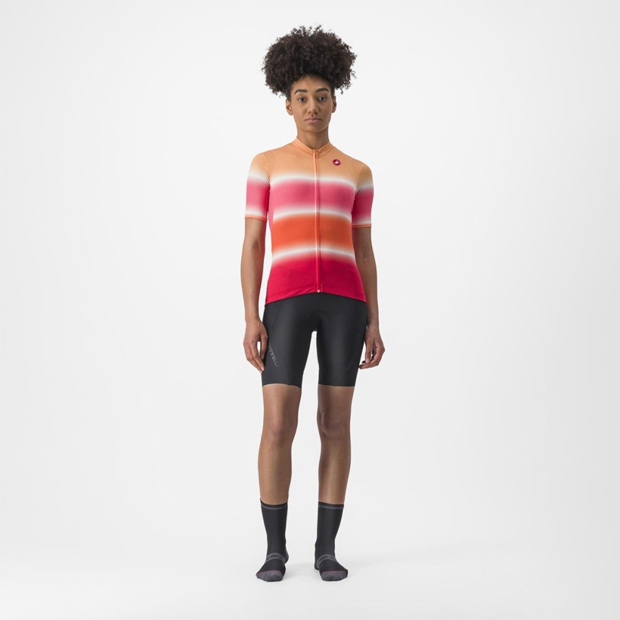 Castelli DOLCE Jersey Dame Orange | XHOCEJM-08