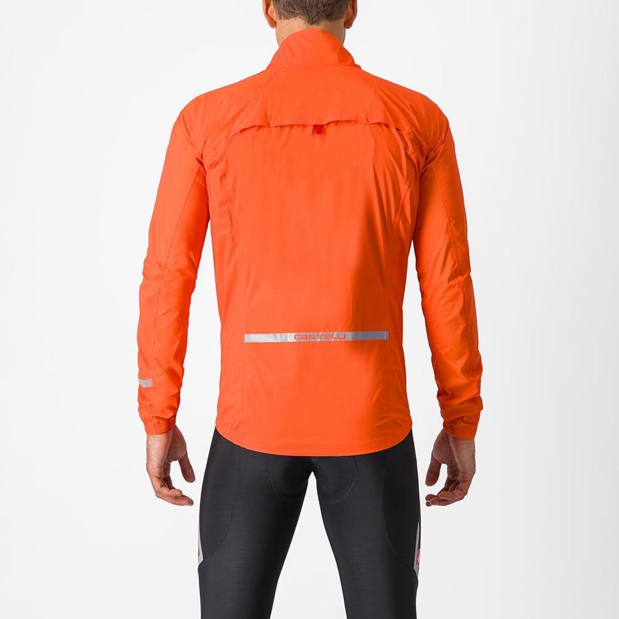 Castelli EMERGENCY 2 RAIN Beskyttelse Herre Orange | OYKQZTF-51