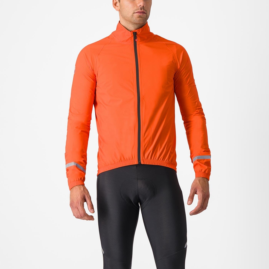 Castelli EMERGENCY 2 RAIN Beskyttelse Herre Orange | OYKQZTF-51