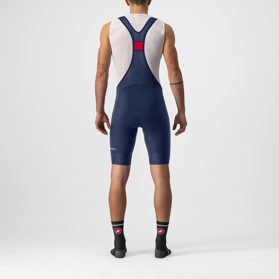 Castelli ENDURANCE 3 Bib Shorts Herre Blå | JAGPRCY-64