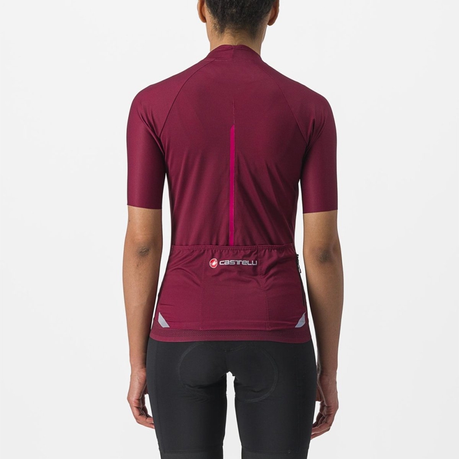 Castelli ENDURANCE W Jersey Dame Bordeaux | UARFNZV-18