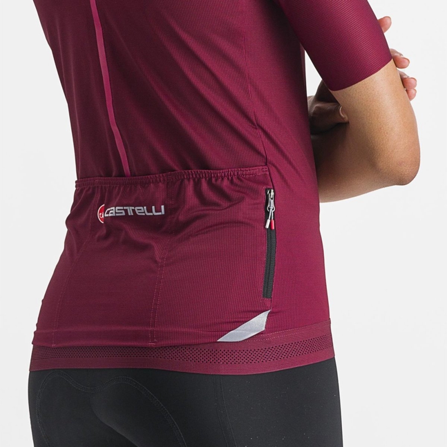 Castelli ENDURANCE W Jersey Dame Bordeaux | UARFNZV-18