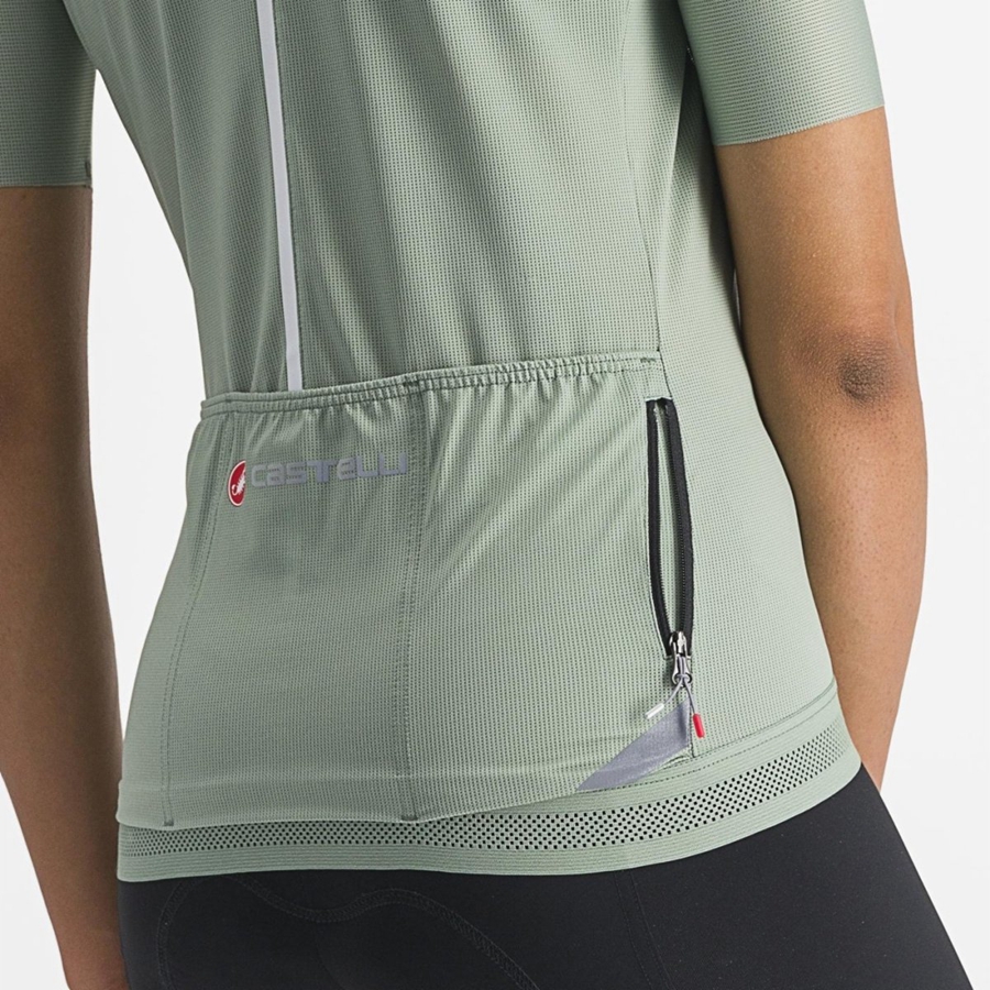 Castelli ENDURANCE W Jersey Dame Grøn | DKRGSPI-01