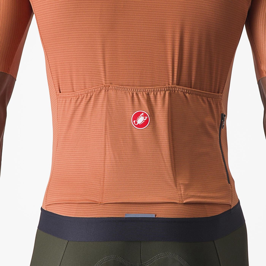 Castelli ESPRESSO Jersey Herre Beige Mørkegrå | EYWLTZP-87