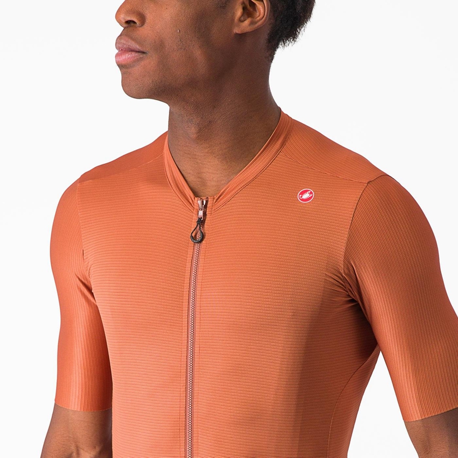 Castelli ESPRESSO Jersey Herre Beige Mørkegrå | EYWLTZP-87