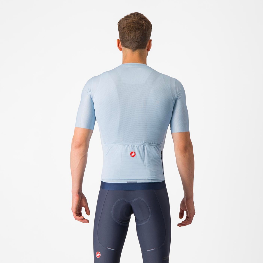 Castelli ESPRESSO Jersey Herre Blå Blå | BUHGXWE-36