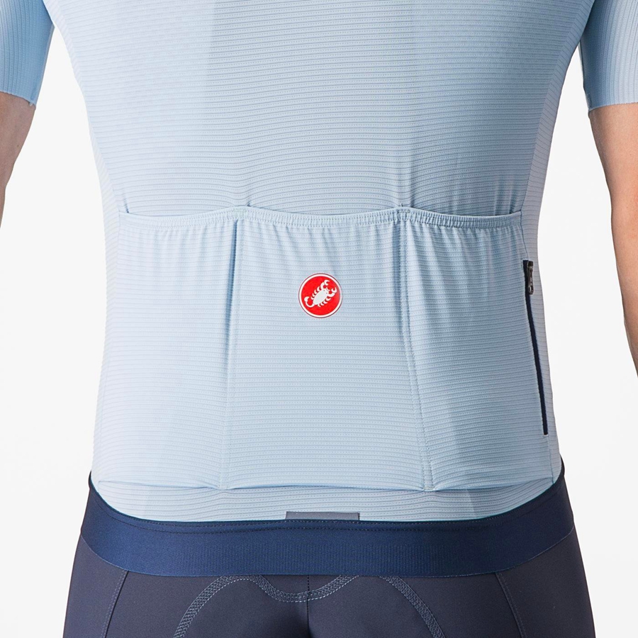 Castelli ESPRESSO Jersey Herre Blå Blå | BUHGXWE-36