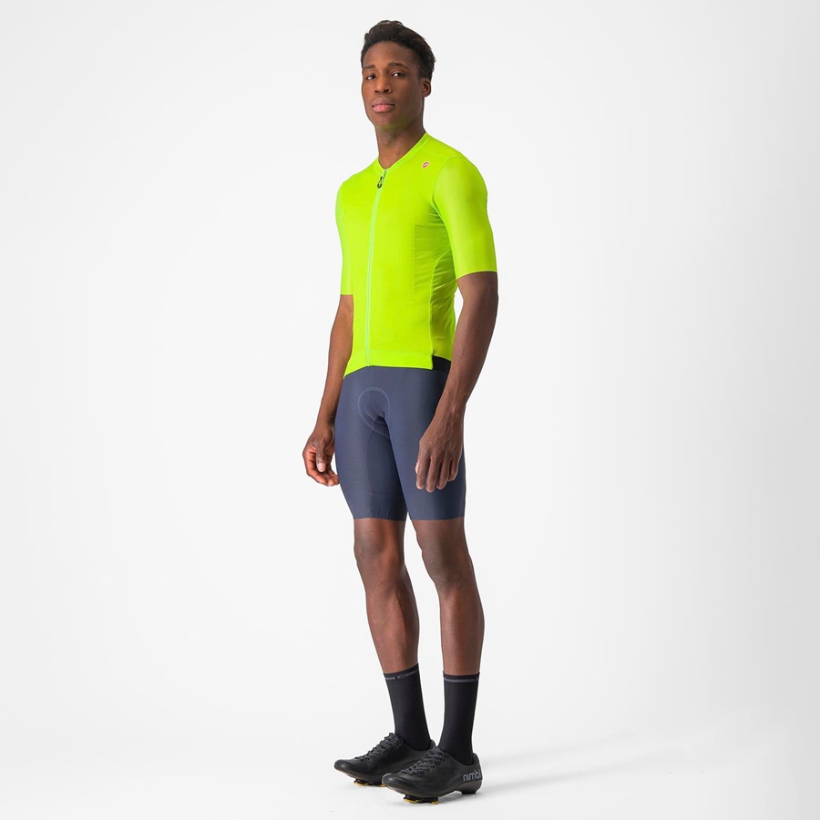 Castelli ESPRESSO Jersey Herre Lysegrøn Dyb Grøn | JQDZIRW-02