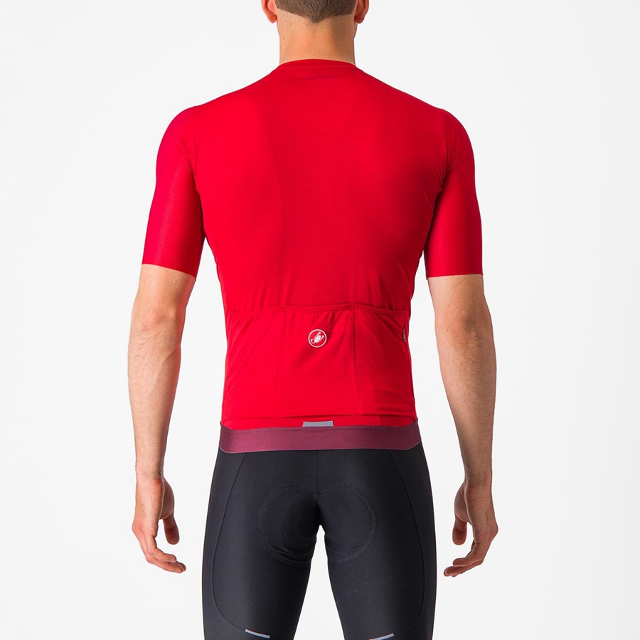 Castelli ESPRESSO Jersey Herre Rød Dyb Bordeaux | QFHKDAV-59