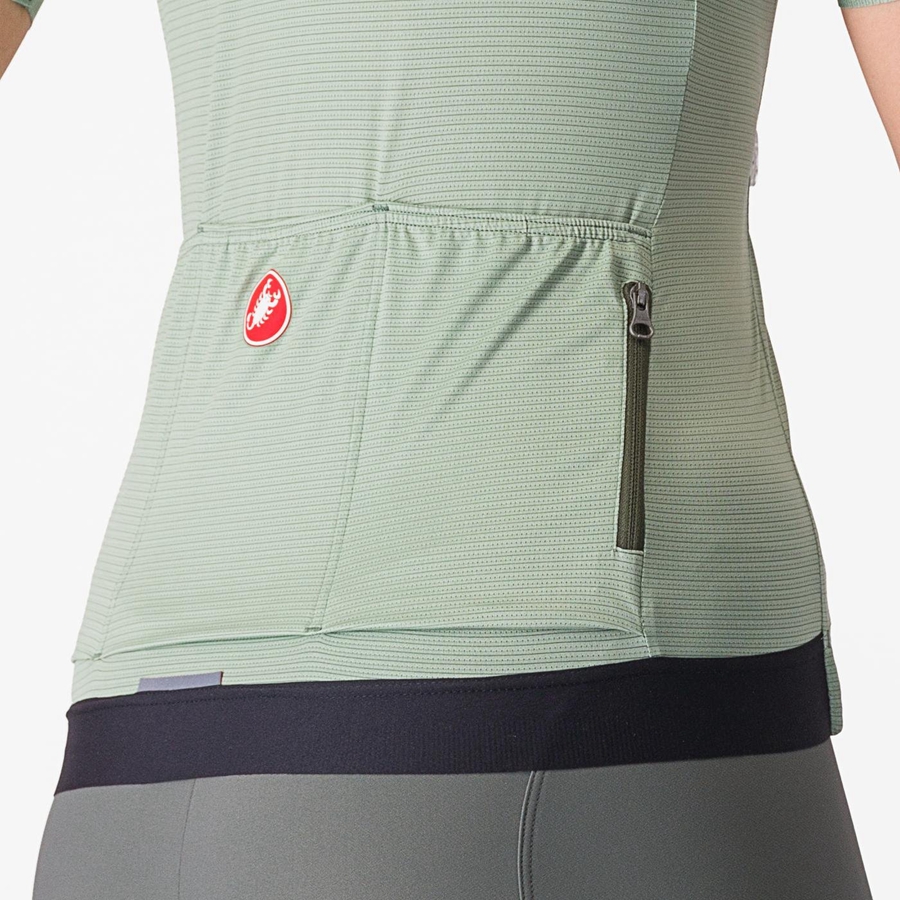 Castelli ESPRESSO W Jersey Dame Grøn Dyb Grøn | JAHUQIZ-28