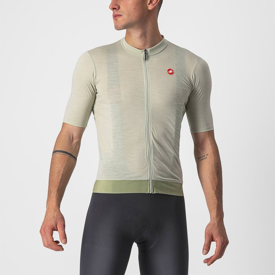 Castelli ESSENZA Jersey Herre Grøn | IYFBLKN-96