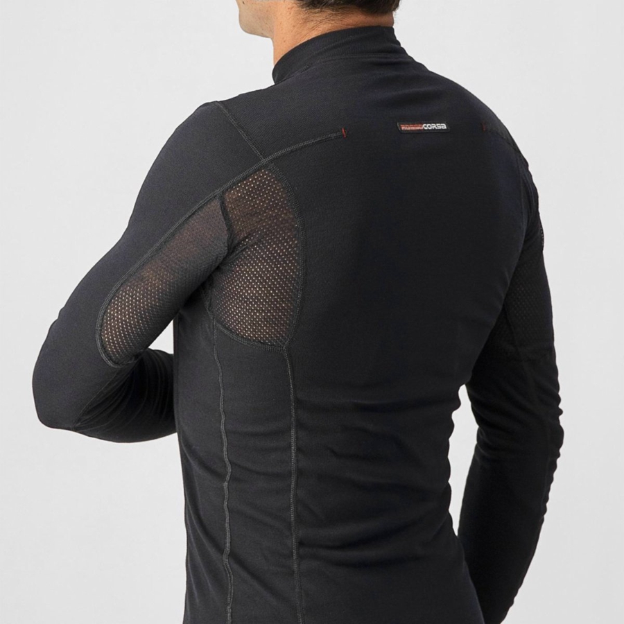 Castelli FLANDERS WARM LONG SLEEVE Baselag Herre Sort | JYFRSTH-61