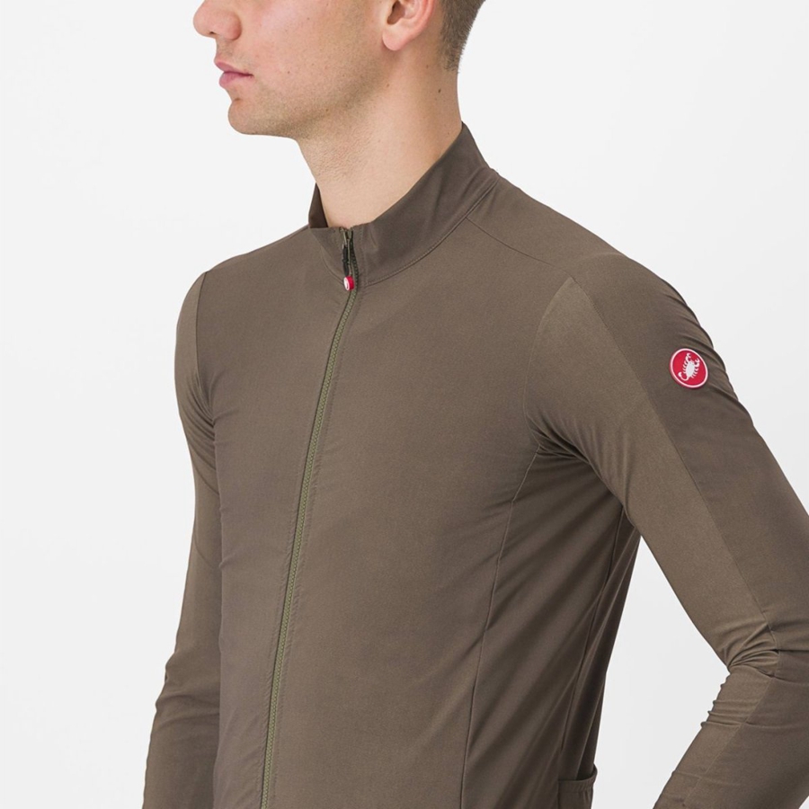 Castelli FLIGHT AIR Jersey Herre Brune | CXZMIFO-60