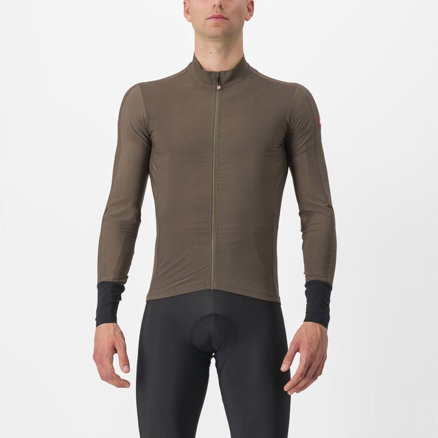 Castelli FLIGHT AIR Jersey Herre Brune | CXZMIFO-60