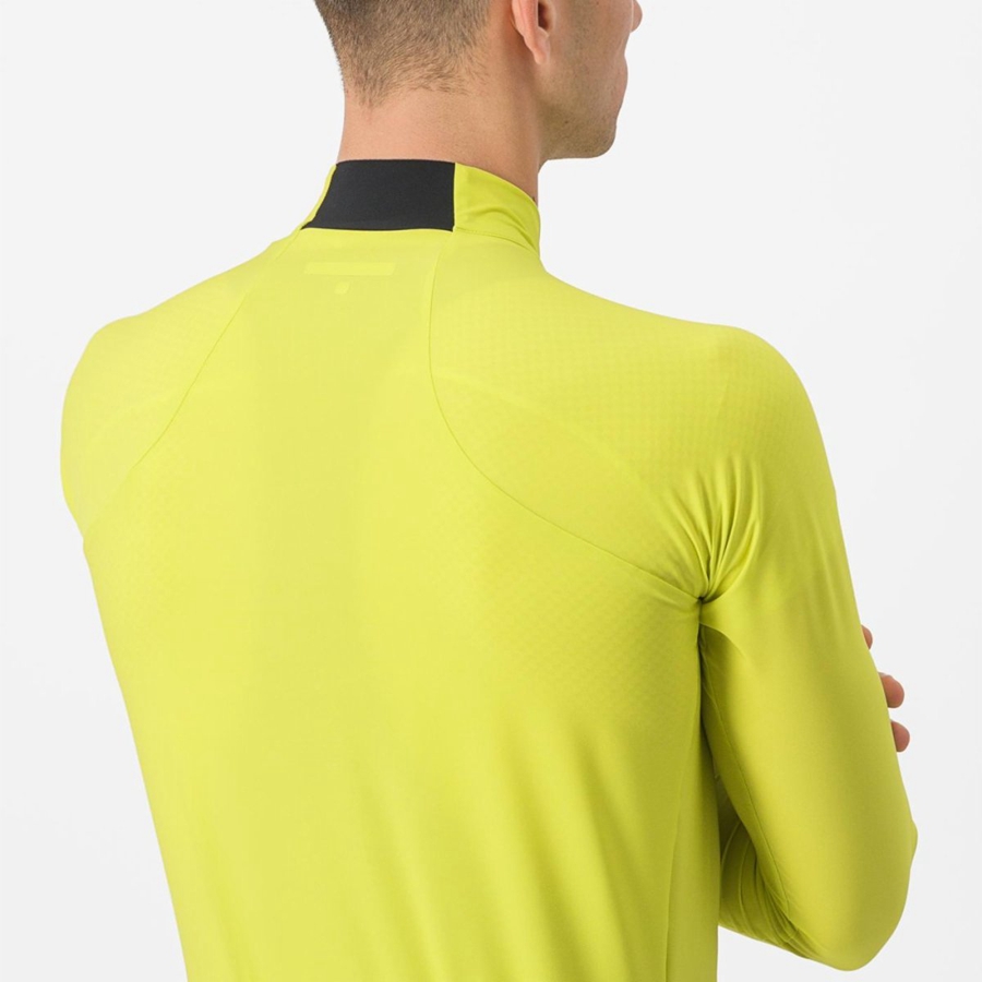 Castelli FLIGHT AIR Jersey Herre Gul | NGKRWYB-74