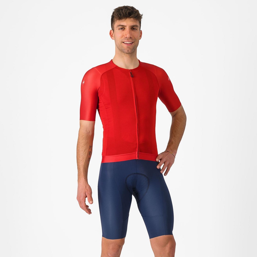 Castelli FREE AERO RC Bib Shorts Herre Blå | FLHUNDW-18