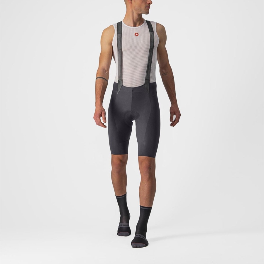 Castelli FREE AERO RC Bib Shorts Herre Mørkegrå | YSJEKZV-85