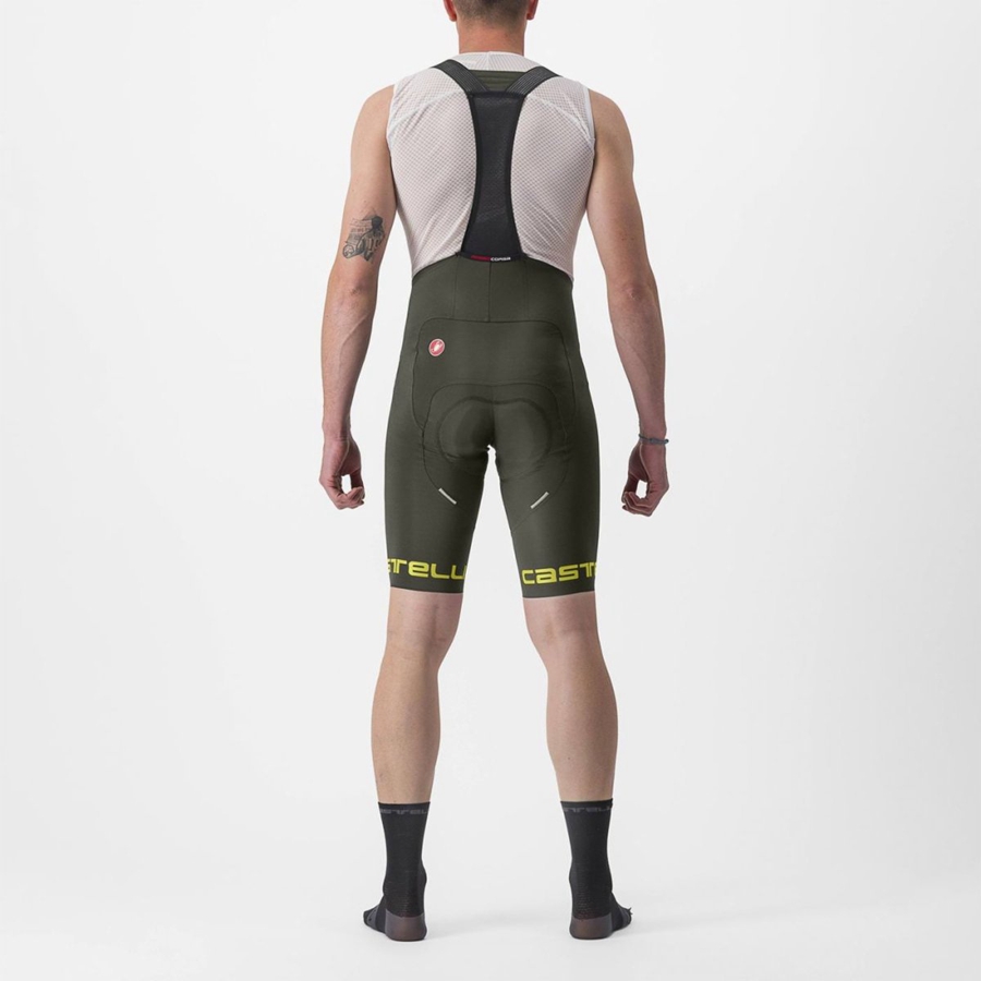 Castelli FREE AERO RC CLASSIC Bib Shorts Herre Dyb Grøn | JTYPOVH-85