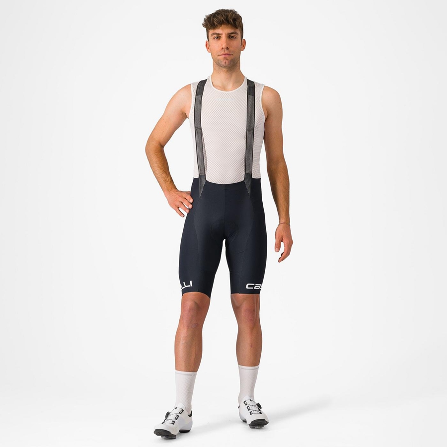 Castelli FREE AERO RC CLASSIC Bib Shorts Herre Sort Hvide | OQLYISC-51