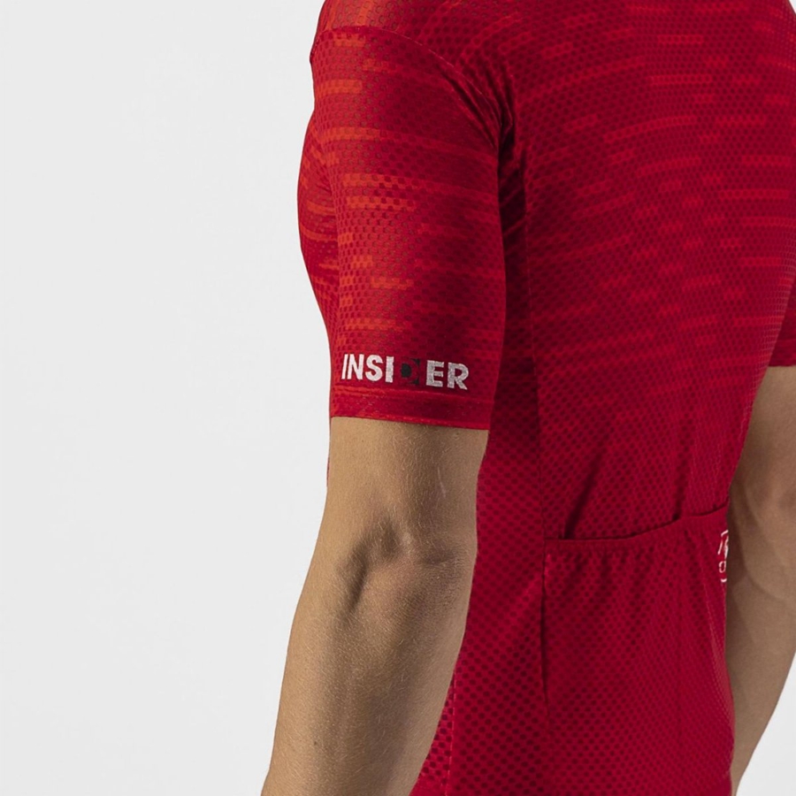 Castelli INSIDER Jersey Herre Mørkerød | VKAUEIN-72