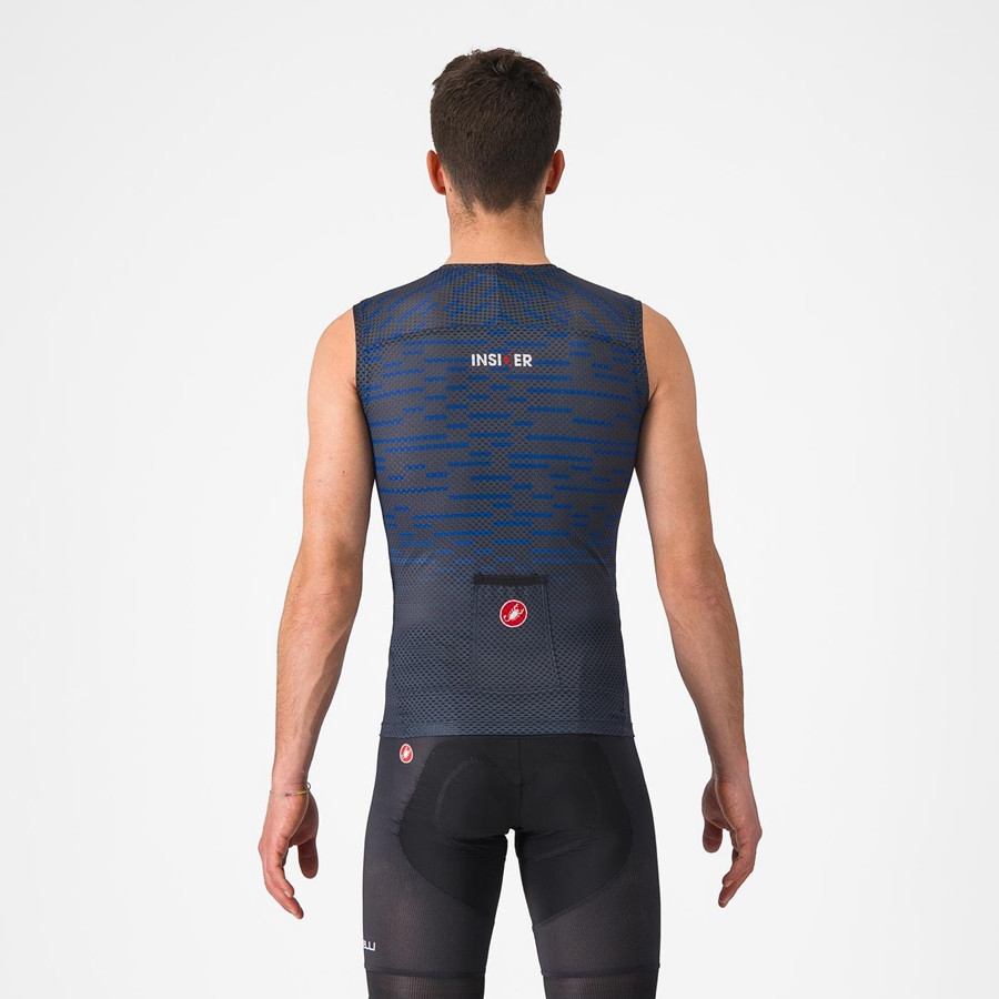 Castelli INSIDER SLEEVELESS Jersey Herre Blå | EPSMBFN-56