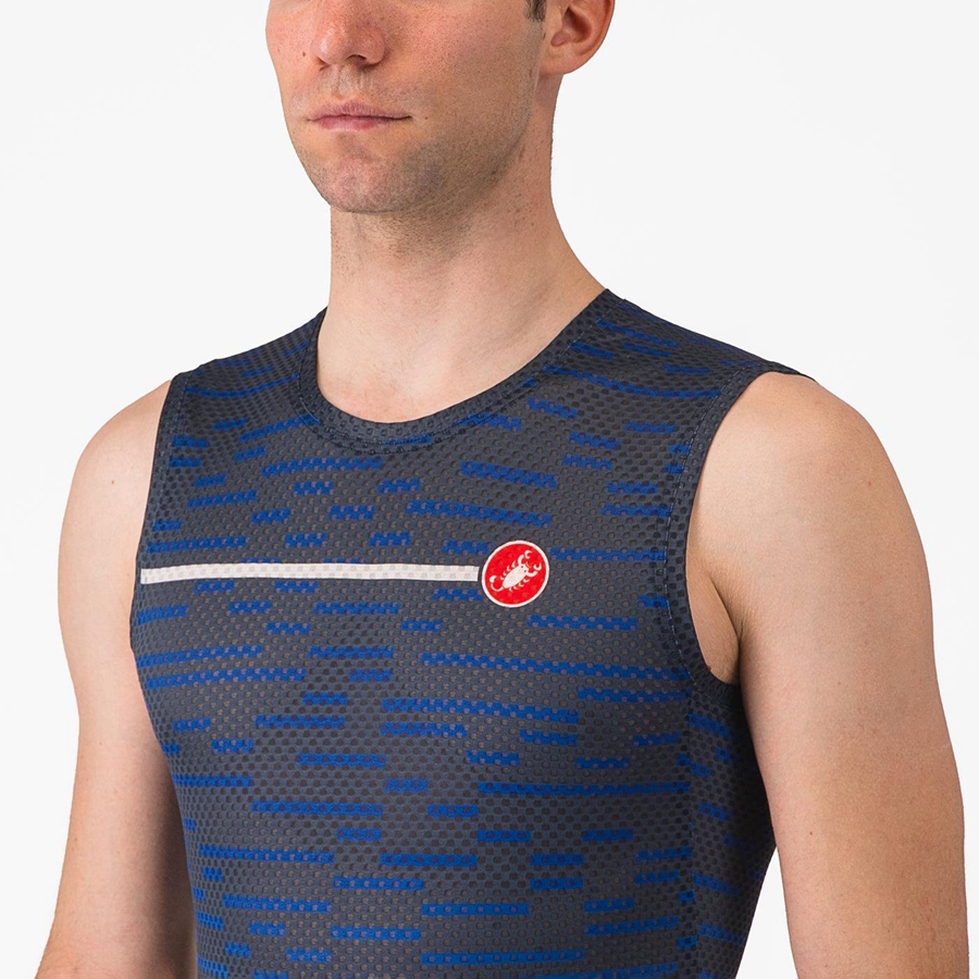 Castelli INSIDER SLEEVELESS Jersey Herre Blå | EPSMBFN-56