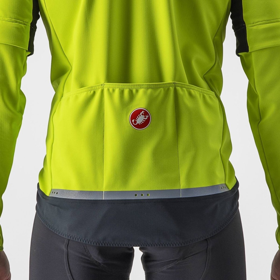 Castelli PERFETTO RoS 2 CONVERTIBLE Jakker Herre Lysegrøn Mørkegrå | KLNQOVE-01