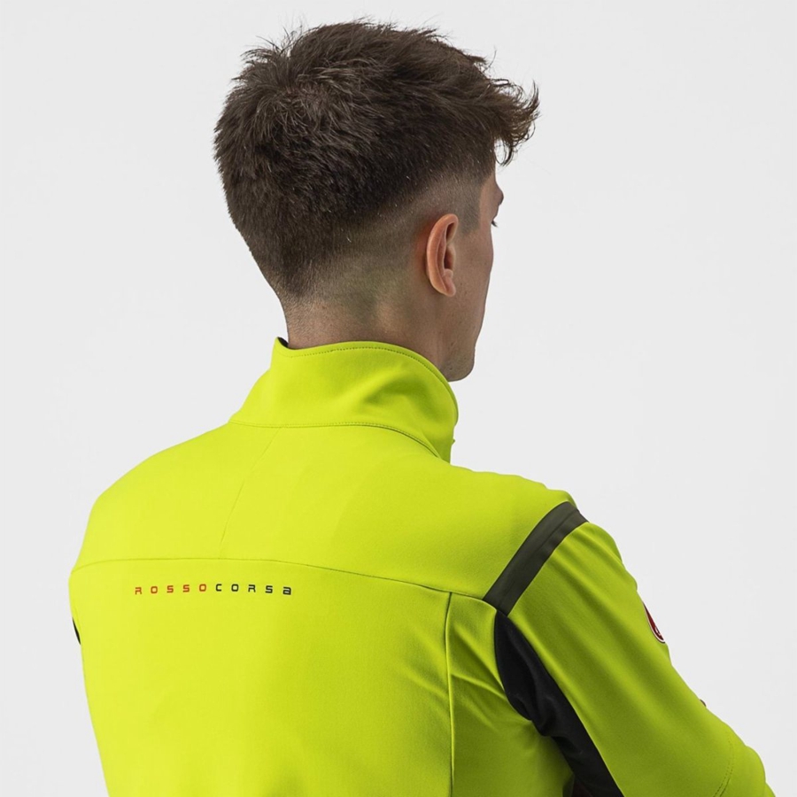 Castelli PERFETTO RoS 2 CONVERTIBLE Jakker Herre Lysegrøn Mørkegrå | KLNQOVE-01