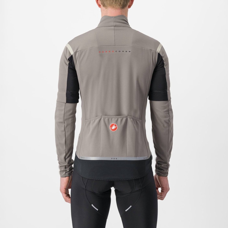 Castelli PERFETTO RoS 2 CONVERTIBLE Jakker Herre Grå Khaki Grå | IZCSFPU-69