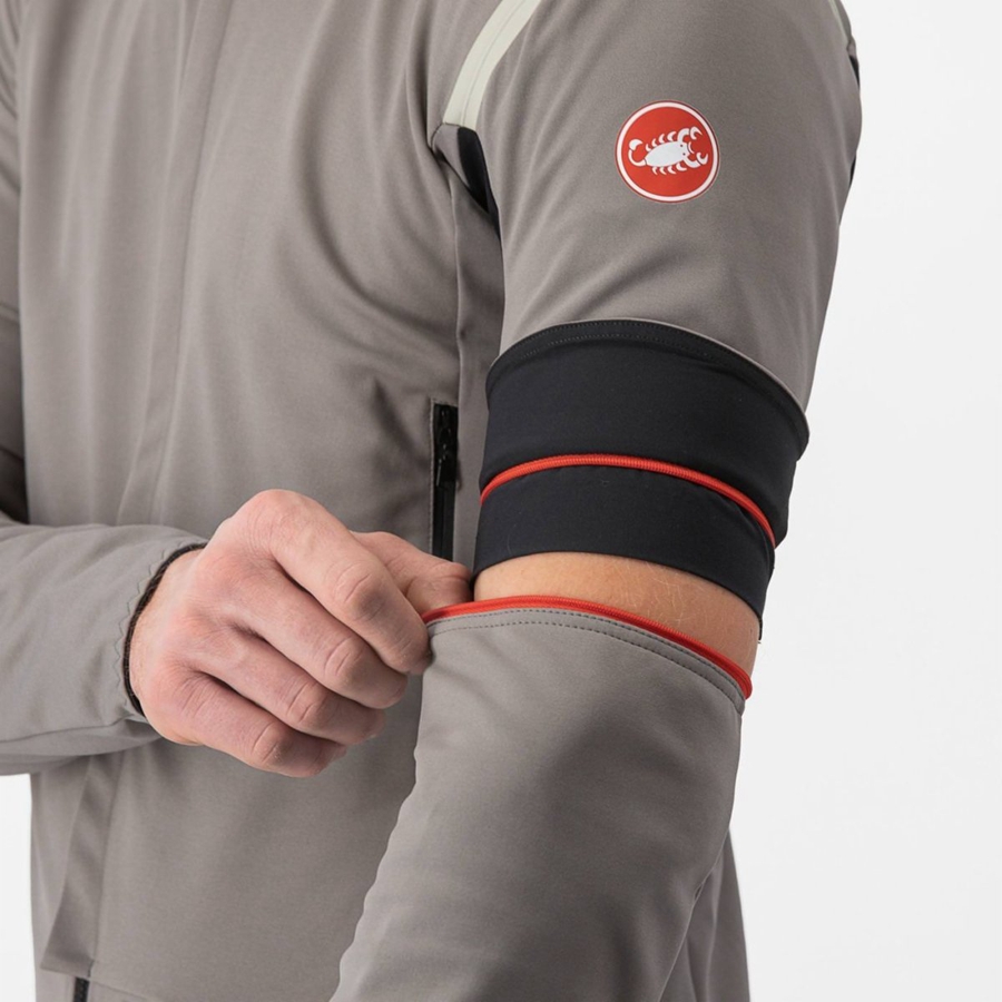 Castelli PERFETTO RoS 2 CONVERTIBLE Jakker Herre Grå Khaki Grå | IZCSFPU-69