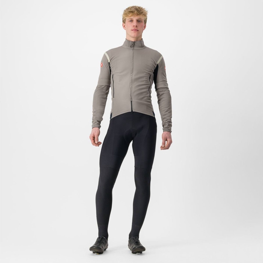 Castelli PERFETTO RoS 2 CONVERTIBLE Jakker Herre Grå Khaki Grå | IZCSFPU-69