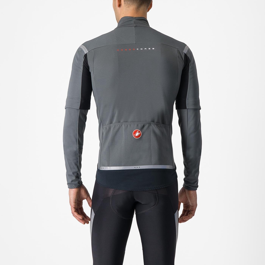 Castelli PERFETTO RoS 2 CONVERTIBLE Jakker Herre Grå Sølv | CFLHEAI-31