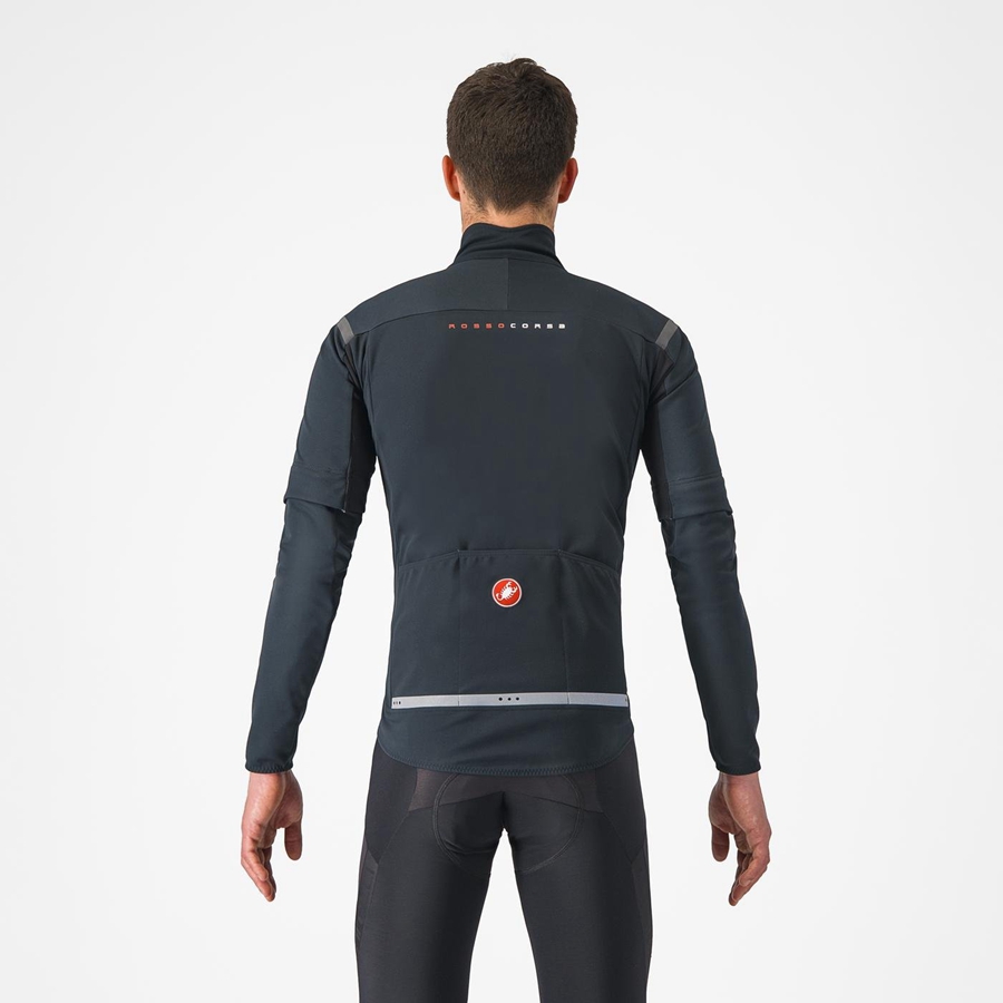 Castelli PERFETTO RoS 2 CONVERTIBLE Jakker Herre Sort Sort | UOVCTZE-01