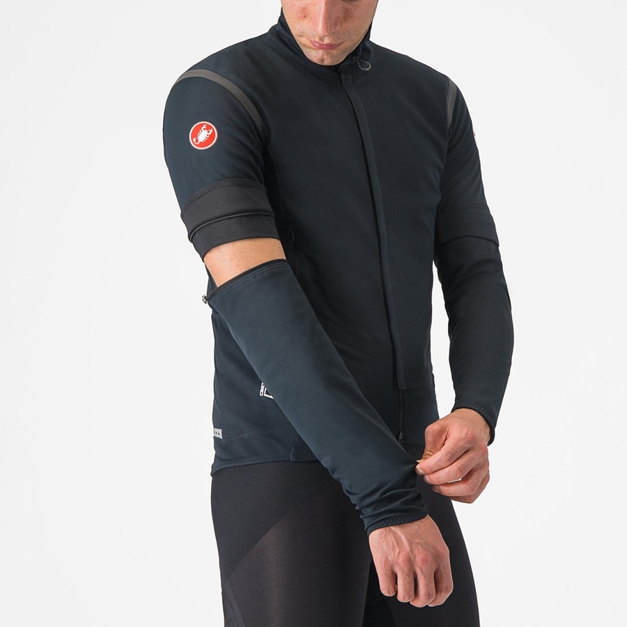 Castelli PERFETTO RoS 2 CONVERTIBLE Jakker Herre Sort Sort | UOVCTZE-01