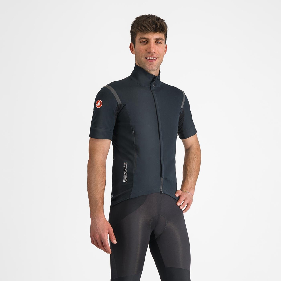 Castelli PERFETTO RoS 2 CONVERTIBLE Jakker Herre Sort Sort | UOVCTZE-01