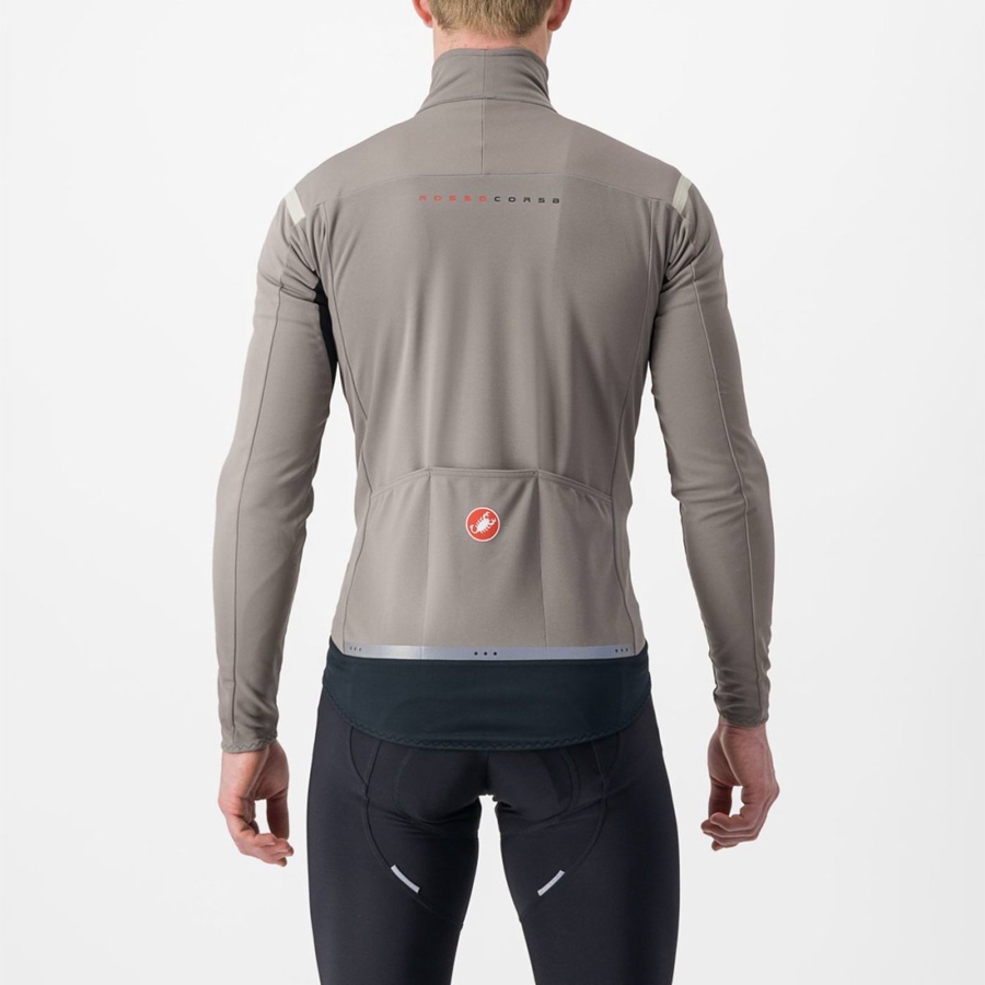 Castelli PERFETTO RoS 2 Jakker Herre Grå Khaki Grå | WHGPFLY-25