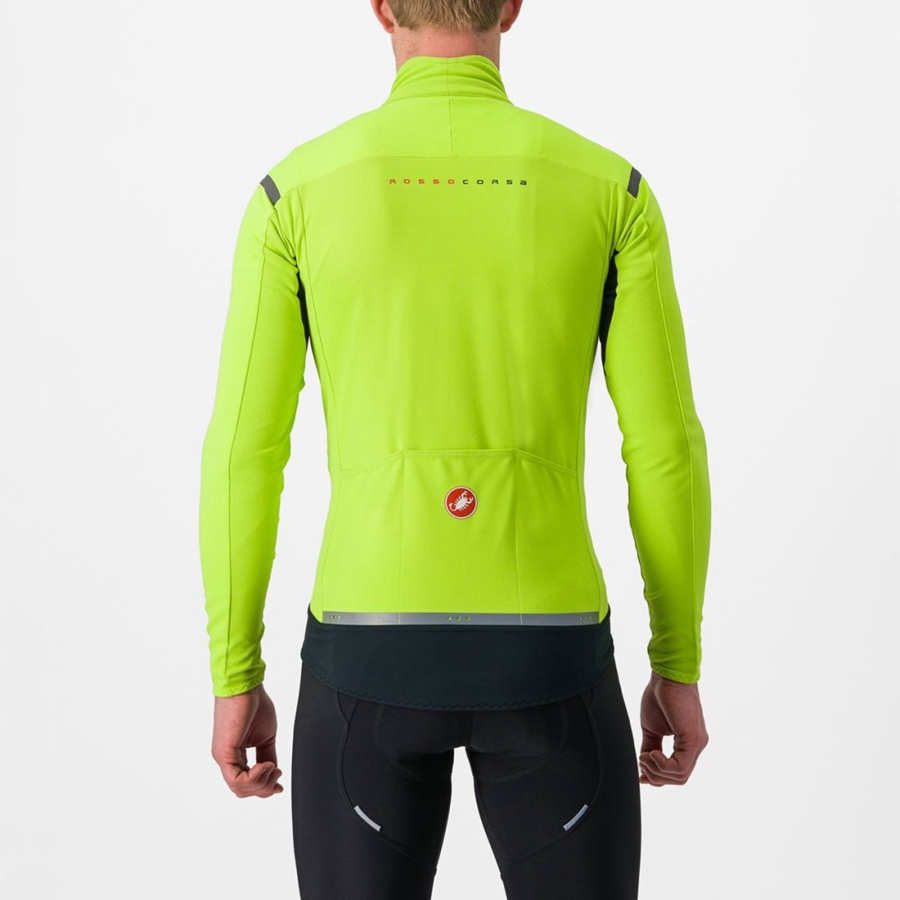 Castelli PERFETTO RoS 2 Jakker Herre Lysegrøn Mørkegrå | BCWITAH-54