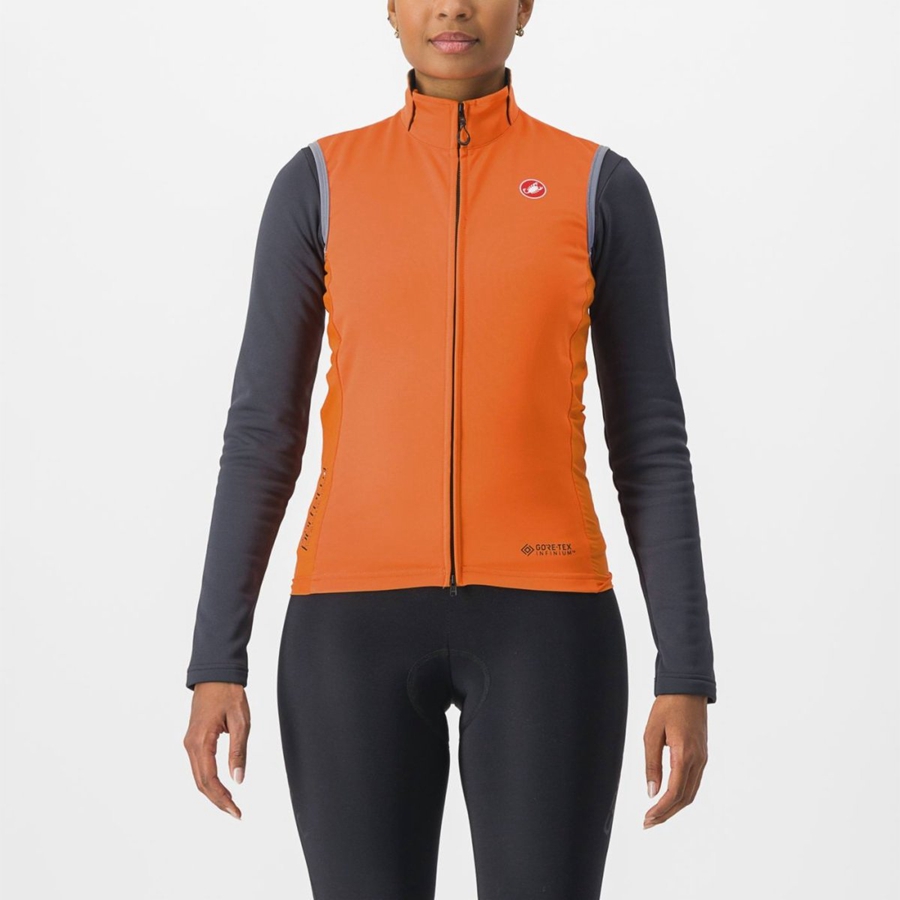 Castelli PERFETTO RoS 2 W Vest Dame Rød Orange | HXAEFQB-89