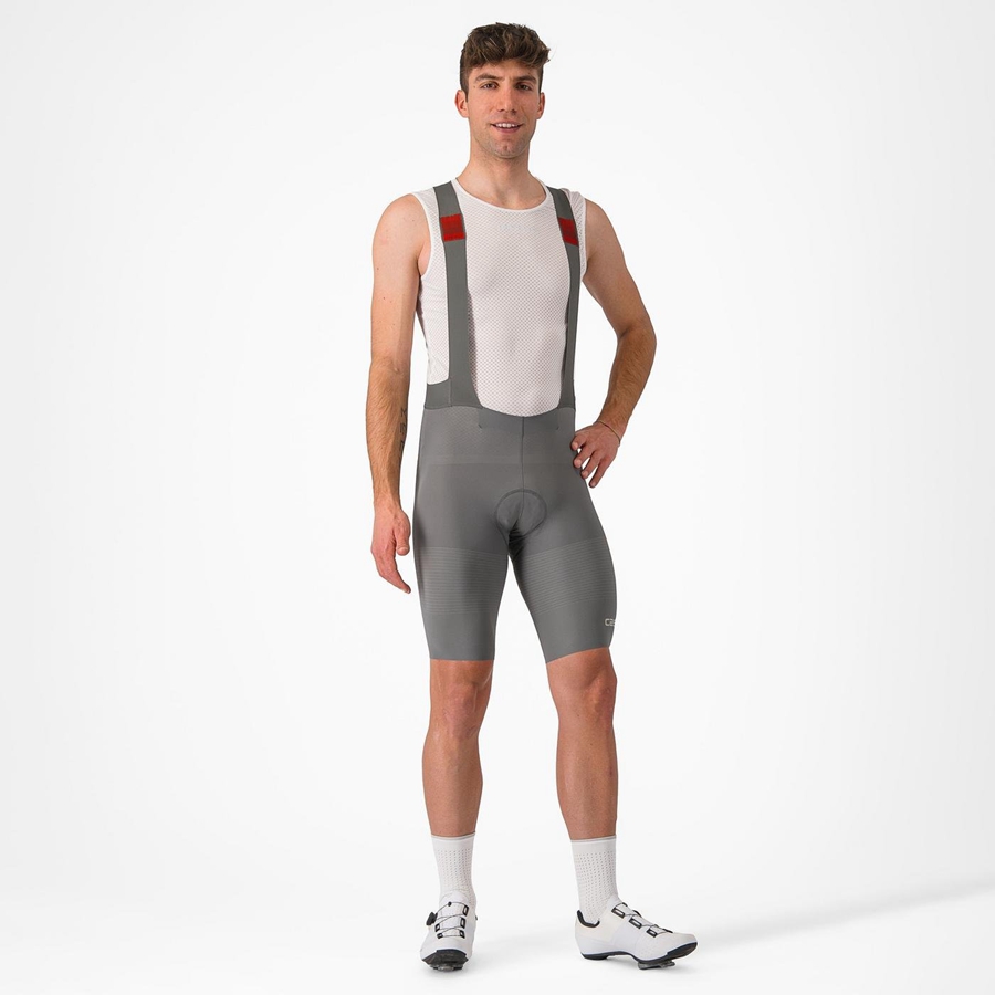 Castelli PREMIO Bib Shorts Herre Grå | YKSAVEL-12