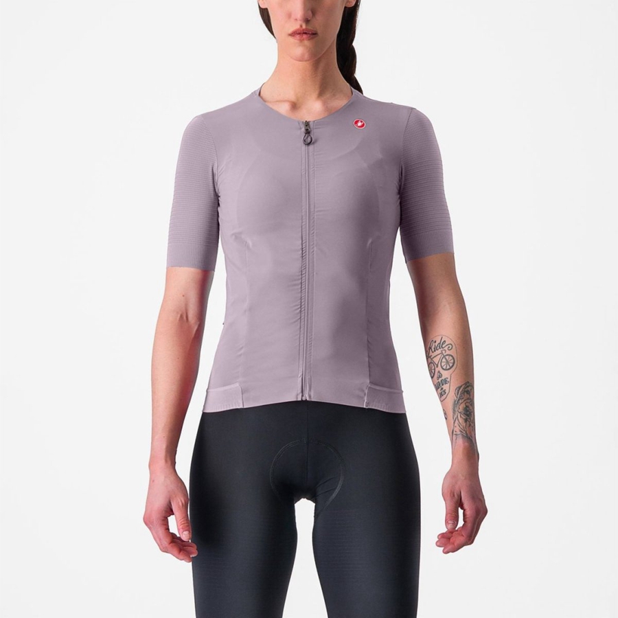 Castelli PREMIO W Jersey Dame Lilla Hvide | TIGMCOK-12